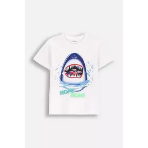 Coccodrillo tricou din bumbac culoarea alb, cu imprimeu, IN THE SUN BOY KIDS imagine