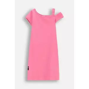 Coccodrillo rochie fete culoarea roz, mini, drept, INSIDE OCEAN GIRL JUNIOR imagine