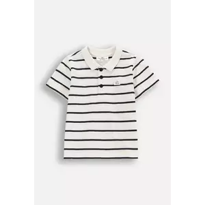 Coccodrillo tricouri polo din bumbac pentru bebeluși culoarea bej, cu imprimeu, HOLIDAY SPLASH BOY NEWBORN imagine