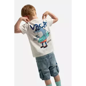 Coccodrillo tricou de bumbac pentru copii culoarea bej, cu imprimeu, HOLIDAY SPLASH BOY KIDS imagine