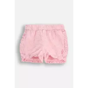Coccodrillo pantaloni scurți din bumbac pentru bebeluși culoarea roz, cu imprimeu, HOLIDAY SPLASH GIRL NEWBORN imagine