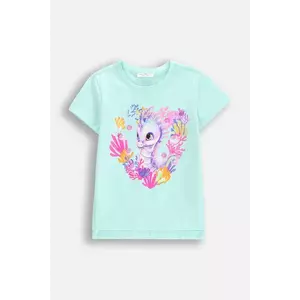 Coccodrillo tricou copii culoarea turcoaz, INSIDE OCEAN GIRL KIDS imagine