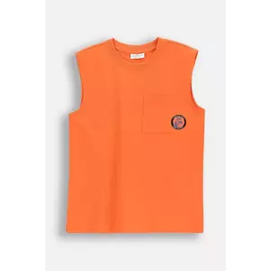 Coccodrillo tricou din bumbac culoarea portocaliu, cu imprimeu, HOLIDAY SPLASH BOY JUNIOR imagine