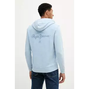 Pepe Jeans hanorac din bumbac cu glugă, cu imprimeu, PM582916 imagine