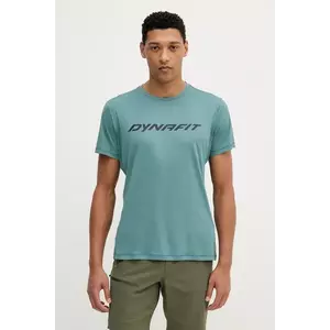 Dynafit tricou sport Traverse culoarea verde, cu imprimeu, 08.0000070670 imagine