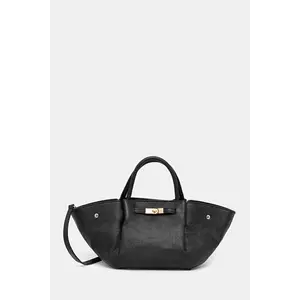 Answear Lab poseta de piele culoarea negru imagine