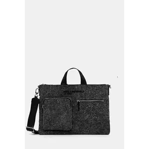 Karl Lagerfeld Jeans geantă culoarea negru, A3M30252 imagine