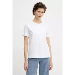 MUNTHE tricou din bumbac PIRIS culoarea alb, 252110525260 imagine