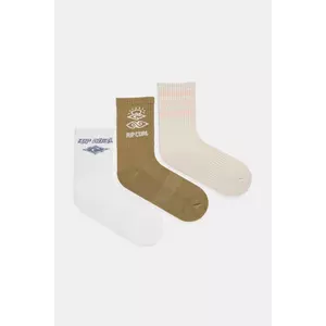 Rip Curl șosete 3-pack culoarea bej, 00EWSO imagine