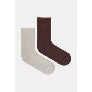 adidas Originals șosete 2-Toned 2-pack culoarea maro, JV6043 imagine
