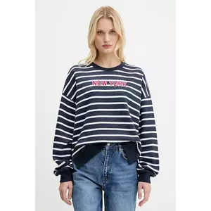 Hollister Co. bluză culoarea bleumarin, cu imprimeu, KI352-5162 imagine