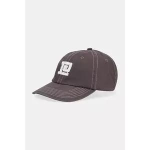 P.E Nation șapcă de baseball din bumbac Monogram culoarea gri, cu imprimeu, 252A108 imagine