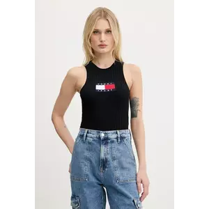 Tommy Jeans top culoarea negru, DW0DW20975 imagine