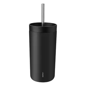 Stelton cană termică cu pai To Go Sip 400 ml culoarea negru imagine