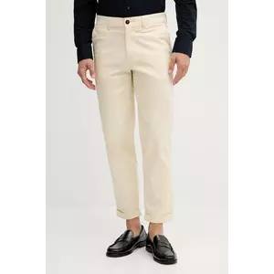 BOSS Orange pantaloni culoarea bej, cu fason chinos, 50542902 imagine