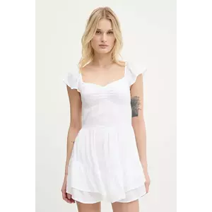 Hollister Co. rochie culoarea alb, mini, evazați, KI359-5241 imagine