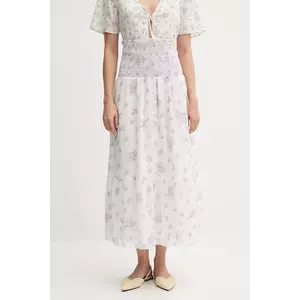 Pepe Jeans fustă culoarea alb, maxi, evazați, PL901223 imagine