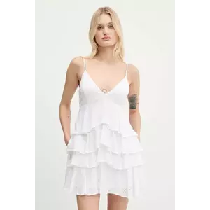 Hollister Co. rochie culoarea alb, mini, evazați, KI359-5362 imagine