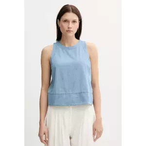United Colors of Benetton bluză din bumbac uni, 5DHJDH00Q imagine
