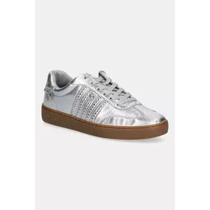 MICHAEL Michael Kors sneakers din piele Scotty culoarea argintiu, 43T5SCFS1M.040 imagine