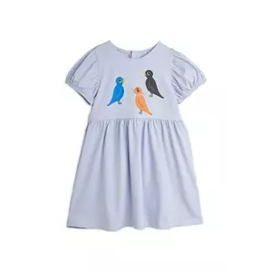 Mini Rodini rochie fete Birds culoarea violet, mini, evazați, 2565010545 imagine