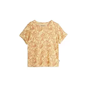 Mini Rodini tricou copii Mini leopard culoarea maro, 1100029313 imagine