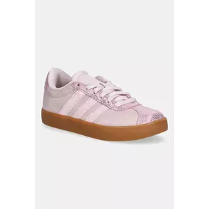 adidas sneakers pentru copii VL COURT 3.0 culoarea roz, JS3484 imagine