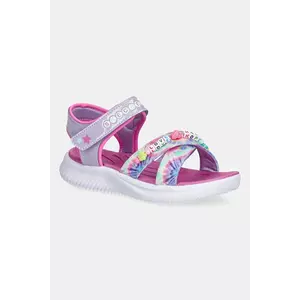 Skechers sandale copii JUMPSTERS SANDAL - TIE DYE BF culoarea violet, 303045L imagine
