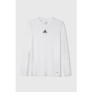 adidas longsleeve copii culoarea alb, neted imagine