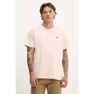 Levi's tricou din bumbac culoarea rosu, neted imagine