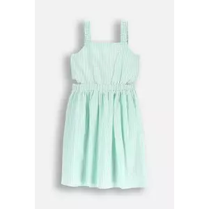 Coccodrillo rochie din bumbac culoarea verde, midi, drept, HOLIDAY SPLASH GIRL JUNIOR imagine