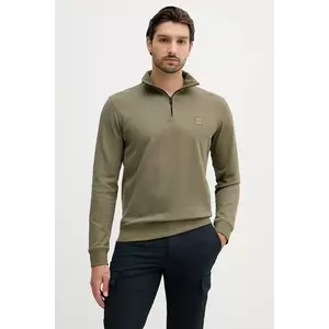BOSS hanorac de bumbac BOSS CASUAL culoarea bleumarin, uni, 50468926 imagine