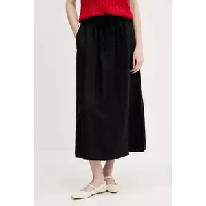 United Colors of Benetton fustă culoarea negru, midi, evazati, 4NPHD004S imagine