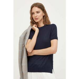 BOSS pulover de lana femei, culoarea albastru marin, light, 50492857 imagine