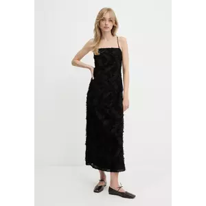 Samsoe Samsoe rochie SALAZIO culoarea negru, maxi, drept, F25200087 imagine
