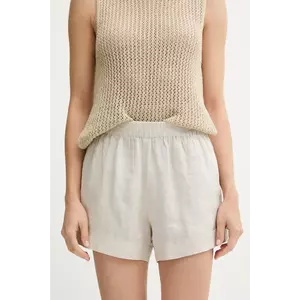 MC2 Saint Barth pantaloni scurți din bumbac cu imprimeu, high waist, MEA002 imagine