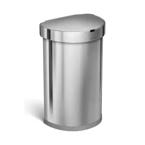 Simplehuman coș de gunoi cu senzor de mișcare Sensor Liner Pocket 45 L culoarea gri imagine