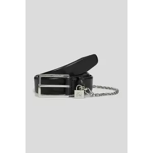 Karl Lagerfeld curea de piele culoarea negru, A3W33040 imagine
