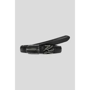 Karl Lagerfeld curea de piele culoarea negru, A3W33037 imagine