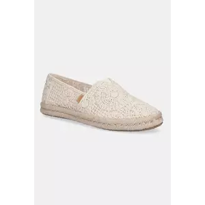 Toms espadrile CROCHET LACE culoarea bej, 10021941 imagine