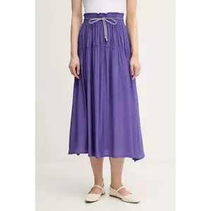 La Petite Française fustă JOSETTE culoarea violet, midi, evazati, JOSETTE imagine