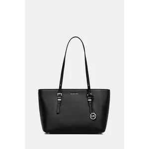 MICHAEL Michael Kors geantă de piele QUINN culoarea negru, 30T5SQNT2L imagine