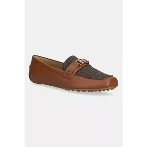 MICHAEL Michael Kors mocasini de piele Mandy culoarea maro, cu toc plat, 40T5MAFR2L.227 imagine