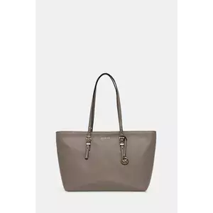 MICHAEL Michael Kors geantă de piele QUINN culoarea bej, 30T5GQNT9L imagine