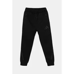 adidas pantaloni de trening pentru copii culoarea negru, uni, JF2491 imagine