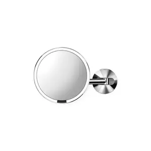 Simplehuman oglindă cu iluminare led pentru montare pe perete Sensor Hard-Wired culoarea gri imagine