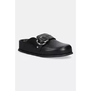 MICHAEL Michael Kors papuci de piele Jaden culoarea negru, cu platforma, 40T5JDFP1L.001 imagine