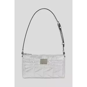 Karl Lagerfeld geantă de piele culoarea argintiu, A3W30311 imagine