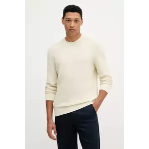 BOSS pulover de bumbac culoarea bej, light, 50545283 imagine