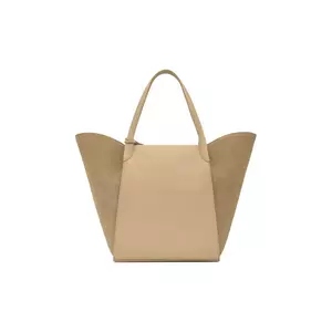 Tous geantă de piele TULIP culoarea bej, 2002301401 imagine